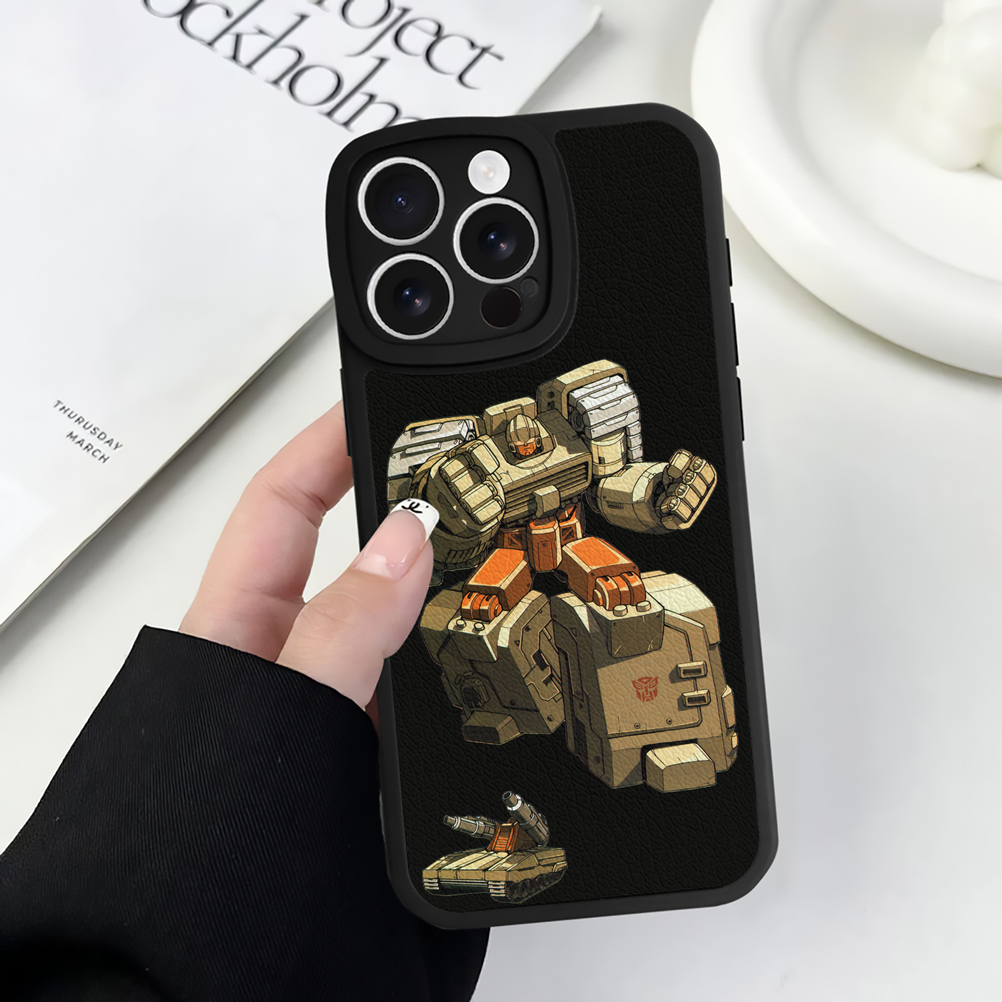 （画像用）  【iPhone 16シリーズ対応】シリコンスマホケース（レザー調） 材質：シリコン